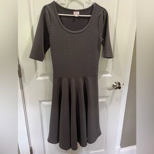 Gray Lularoe Nicole dress. Size small